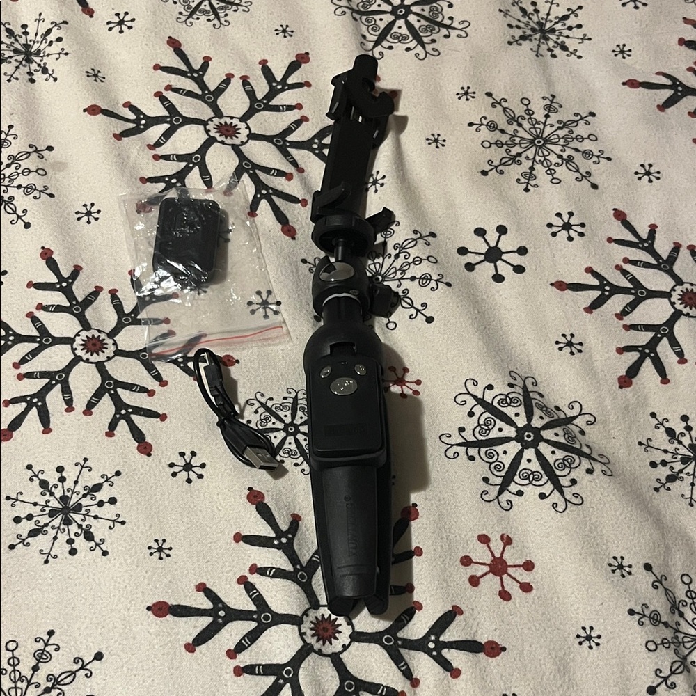 Black Selfie Stick Tripod